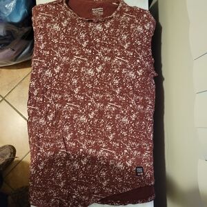 Phat Farm Brown and White Speckled Top